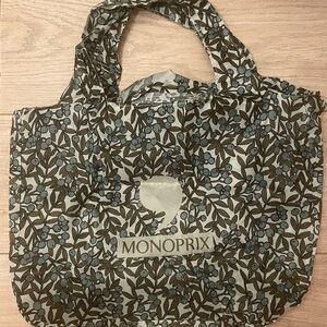 Monoprix NEW PRINT OLIVES PROVENCE Reusable Shopping Tote Bag SHIPS FROM US